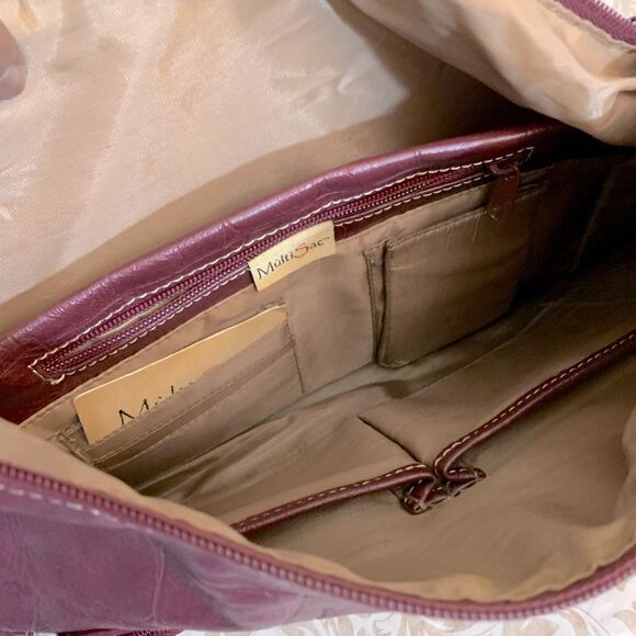 Multisac Crossbody Large Handbag Many Compartments Vegan Leather NWOT Gorgeous - Picture 10 of 10